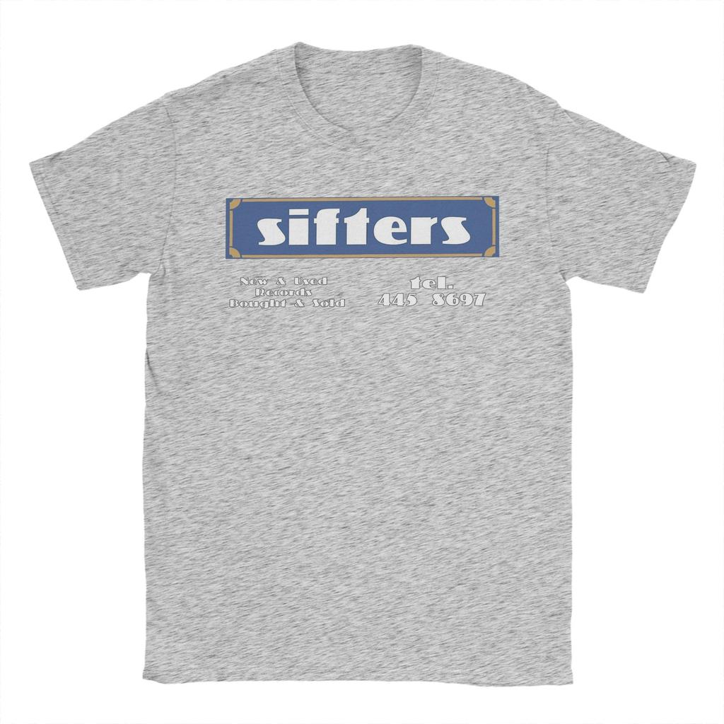 Herr T-shirts Sifters Records Vardaglig Bomull T-shirt Kortärmad T-shirt Rund Hals Kläder Grafisk