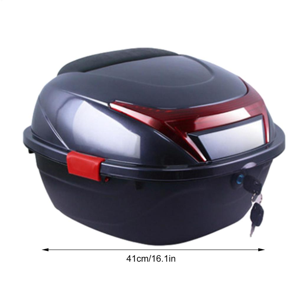 Motorcycle Trunk Box Motorbike Trunk Storage Top Carrier Ergonomic Case Ergonomic Luggage Case With Built-in Base For Storing
