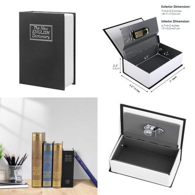 Realistisches Buch-Safe mit zuverlässigem Schließmechanismus für Heim-Schlafzimmer-Dekor X3UC