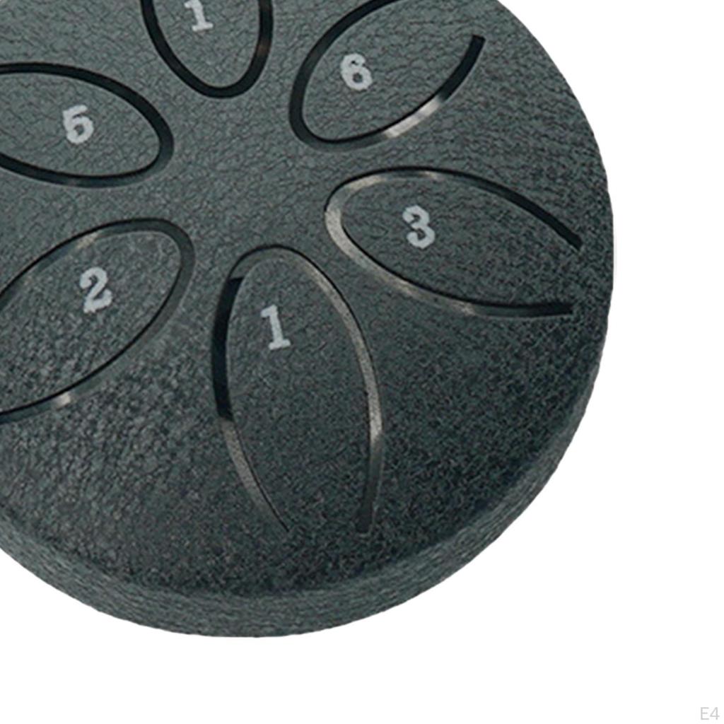 Steel Drum 3 Inch 6 Notes Ethereal Percussion Instrument for Concert Musical Education