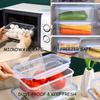 Four Sets of Multi-functional Transparent Food Storage Kits, Multi-size, Tightly Closed Lids To Keep Food Fresh and the Kitchen Clean and Orderly