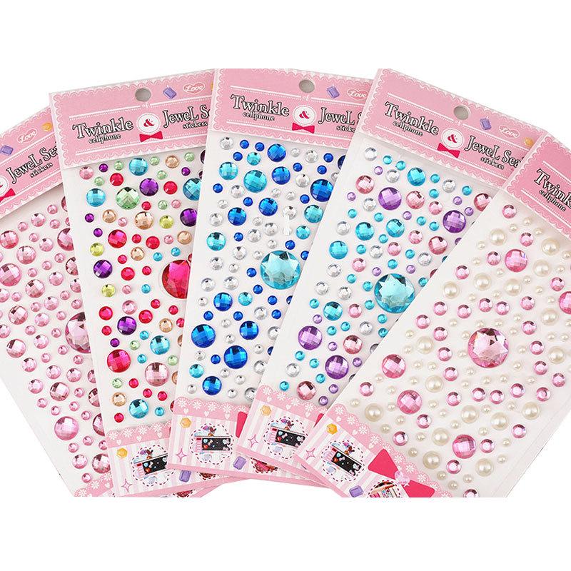 Charming Kids' Crystal Diamond Stickers for Handmade Decoration