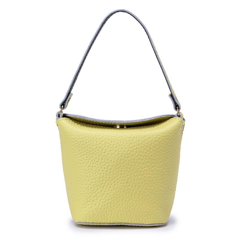 New leather women's chain change bag multi-functional lipstick storage bag creative hand carry mini bucket bag versatile
