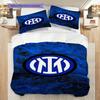 Set da tre pezzi Display Emblema Inter (1 * copripiumino + 2 * federa, senza nucleo) Copripiumino e federa 2D piatti, morbidi e confortevoli