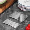 Edelstahl Geschirrkorb Organizer Ausziehbar Platzsparend Geschirrständer mit Abtropffunktion Faltbar Geschirrhalter Regal Küche