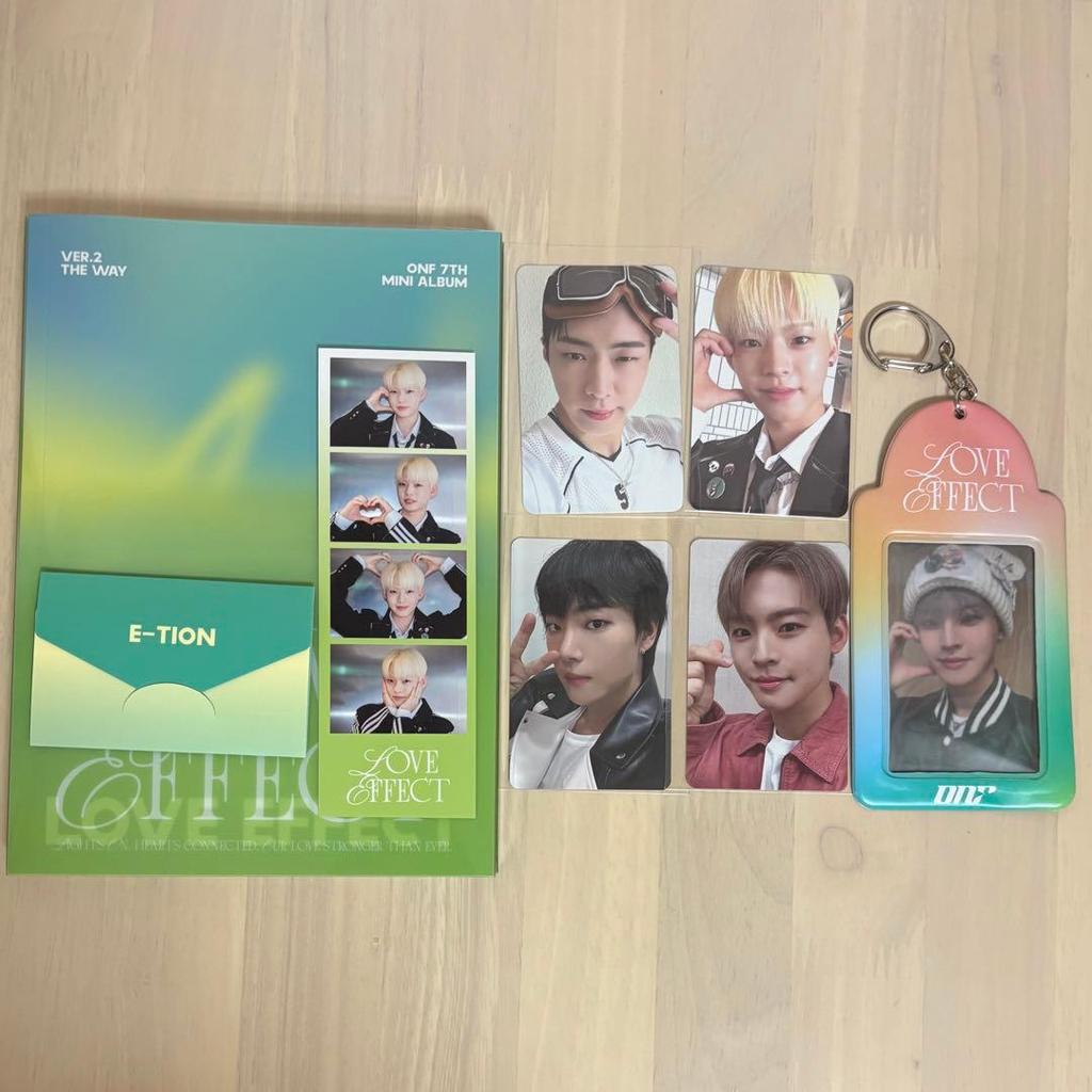 [USED] ONF Onenop Love Effect Album CD Release Event Trading Card