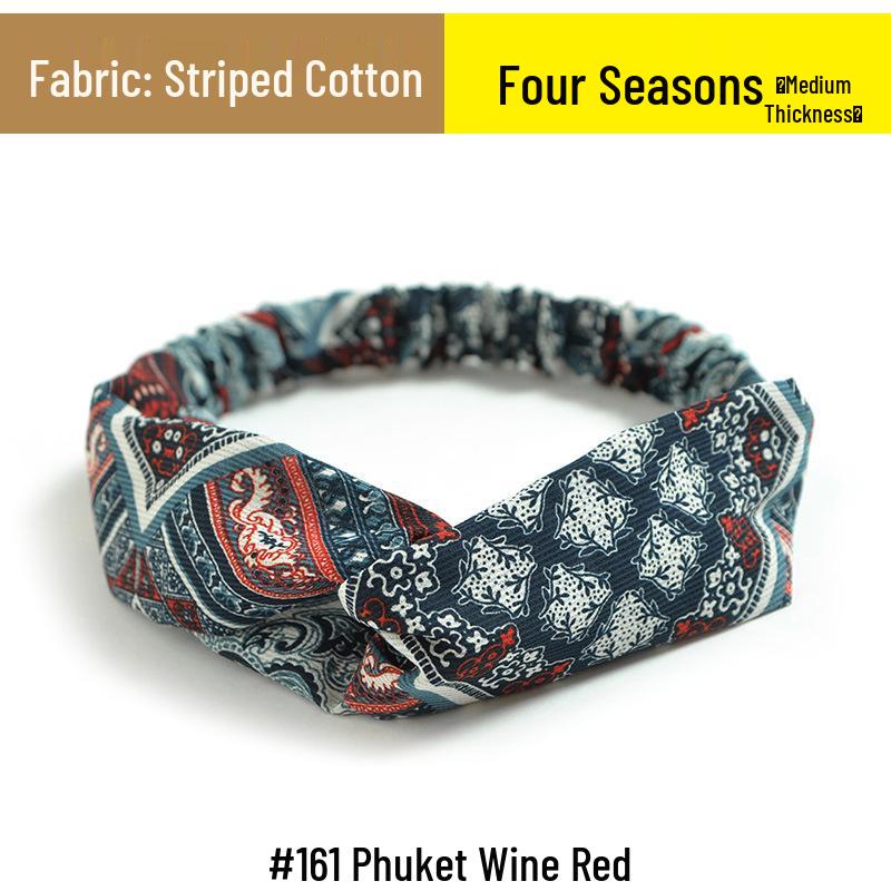 Koreanisches florales Chiffon-Elastik-Stirnband für Damen - Frischer Stil Haaraccessoire