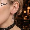 Edgy Streetwear Jewelry 1 Pair Funny Halloween Wine Glass Skull Earrings Gothic Skeleton Bold Eye Catching Earlobe Dangle Drop Statement for