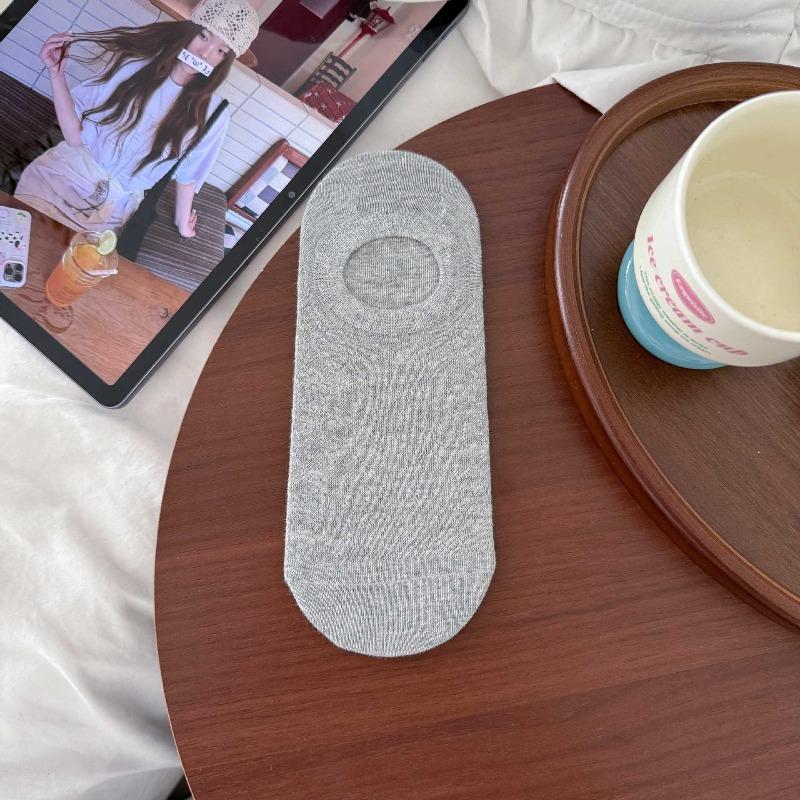 Summer Lightweight Patterned Butterfly Knot Mesh Boat Socks with Anti-slip and Invisible Cotton Lining, Shallow-cut Socks for Women
