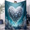 "Coperta Cuore d'Amore Arcobaleno - Morbido Plaid per Cameretta Bambini Divano Letto Campeggio Soggiorno Decorazione Vivace Ideale per Famiglie e Appassionati d'Amore"