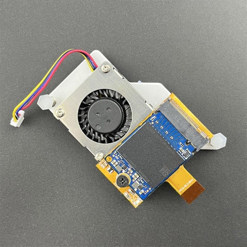 PCIe To M.2 NVMe SSD Small Expansion Board with Cooling Fan for RPI5 Board  Expansion Accessary