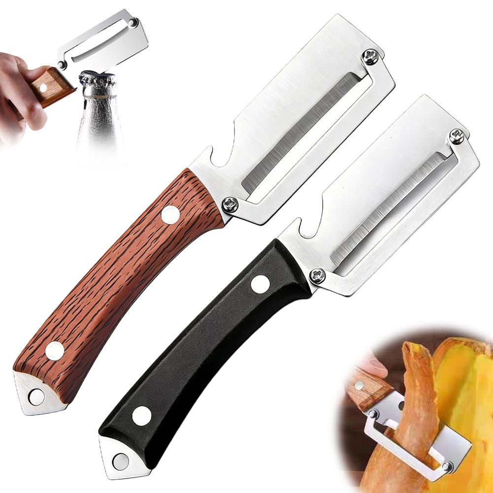 Stainless Steel Vegetable Peeler Set Anti-slip Handle Multi-functional Fruit And Potato Peeler, Kitchen Cooking Tool
