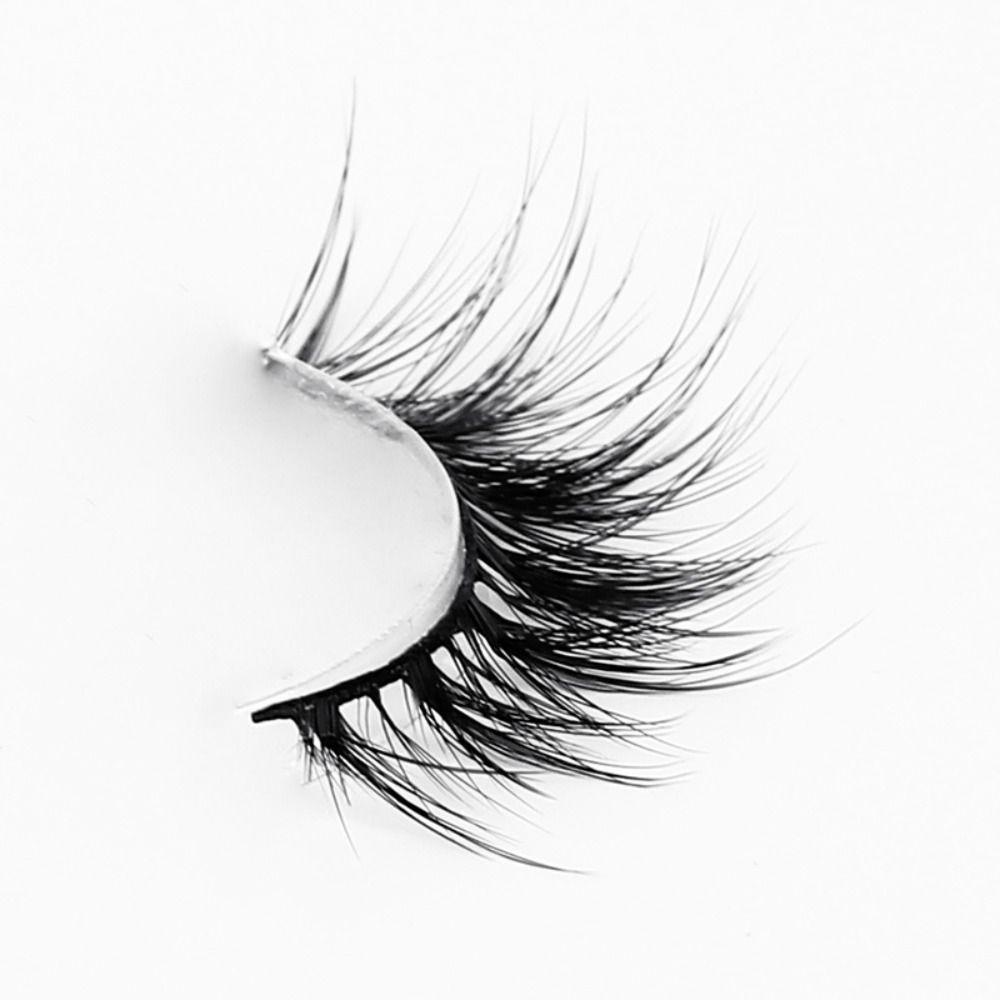 5Pairs Faux Mink Individual False Eyelashes Oblique Flight Clusters False Lashes  Makeup Tools