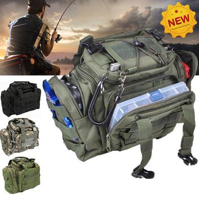 Oxford Fabric Outdoor Waist  Multifunctional Large Capacity Canvas Waterproof Carp Fishing Lure Box Tackle Bags Tactical Package