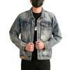 Spring New Men's Denim Jacket Retro Nostalgic Jacket Lapel Large Size Japanese Top