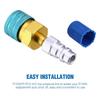 Adapter Quick Fitting Coupler Fluorinated Quick Connector Fits For R1234YF/R12 to R134A Car Air-conditioning AC Charging
