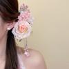 Pearl Hanfu Hair Accessories Tassel Chinese Style Hair Clip Exquisite Flower Hairpin  Women