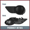 Front Left Right Side Fog Light Grille Cover 52128-08020 52127-08020 Fog Light Bezel Cover Trim for Toyota Sienna 2011-2015 1 Pair Replace Parts