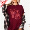 Lobster Print Vintage Tshirt Oneck Casual Fashion Summer Clothing Lobster Lover Gift Shirt Unisex Daily Life Cotton Short Sleev