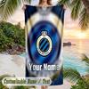 Beach Towel Club Brugge FC Print Custom Name Text Soft Towel for Swimming Pool