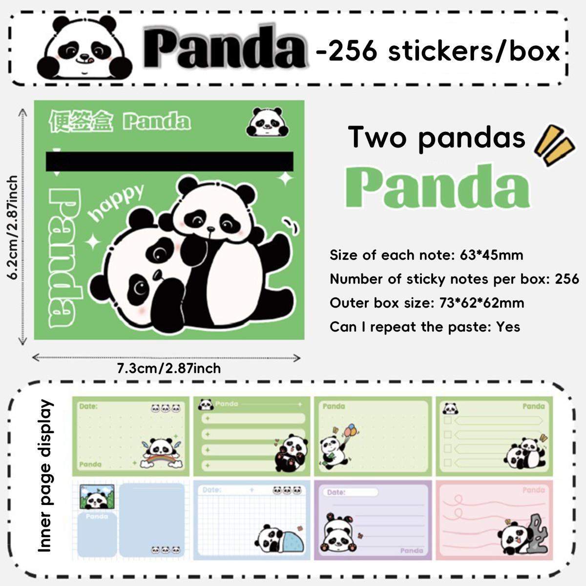 

256 Sheets/Box Square Capybara Pull Out Sticky Notes Stickable Decoration Message-Leaving Note Office School Supplies Stationery