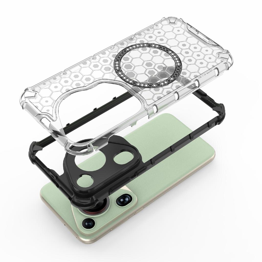 For Huawei Pura 70 Ultra Case Compatible with MagSafe Honeycomb TPU+PC Phone Cover