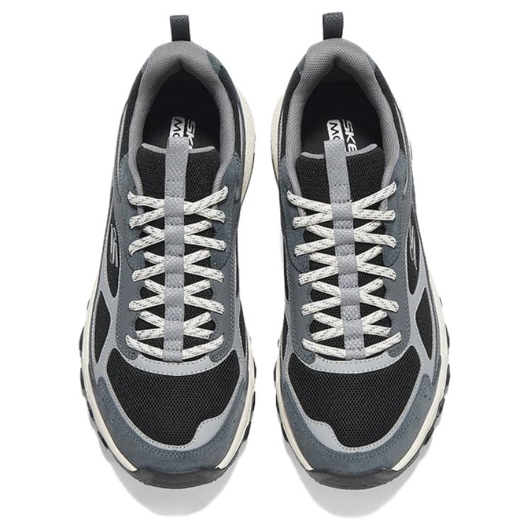 Skechers Outdoor Comfortable Durable Low-Top Outdoor Functional Shoes Men Shoes Gray Black 237631-GYBK