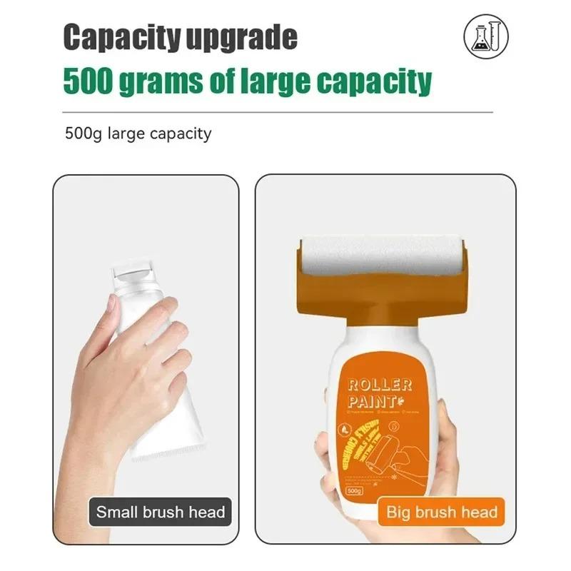 Hot Antibacterial Wall Paint Strong Repair Wall Paint Household White Latex Paint With Roller Brush for Living Room Kitchen Tool
