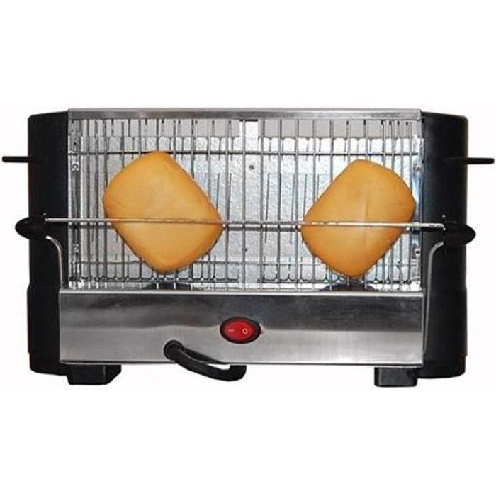 Grille-pain COMELEC TP-7713/7714 800W Noir Acier inoxydable - -