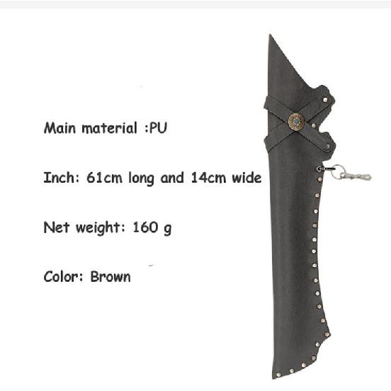 PU Leather Arrow Quiver Archery Bag( Brown Black) Retro Hunting Accessories For Outdoor Shooting 5