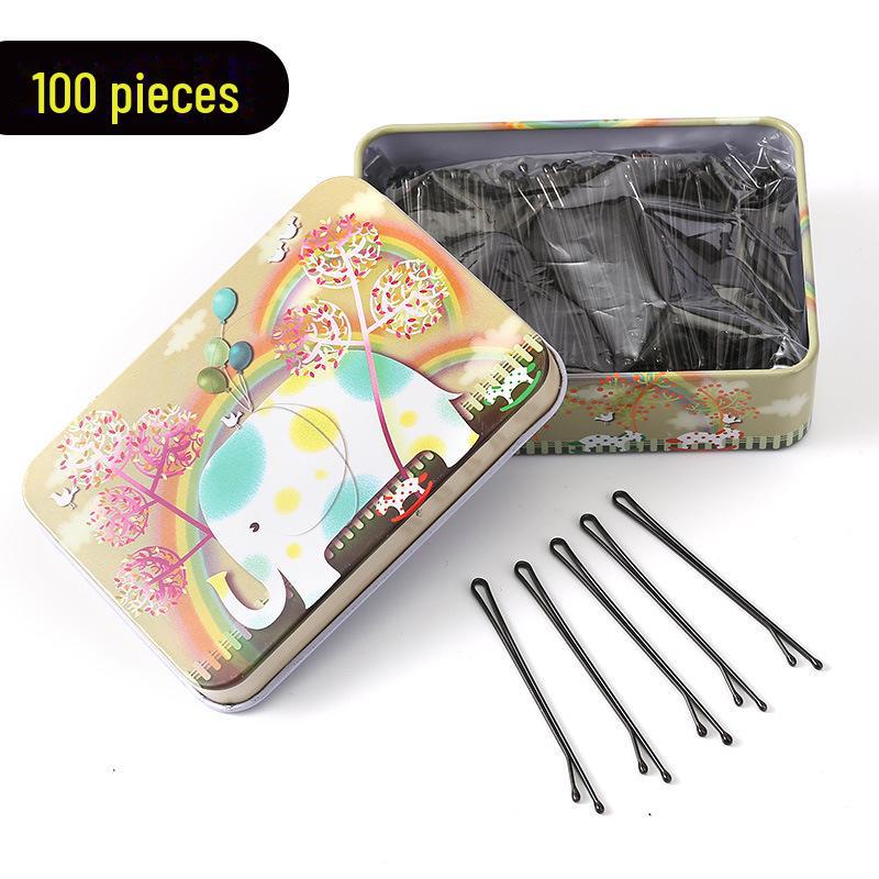 Einzelne schwarze Haarnadel für Pony und Hochsteckfrisuren