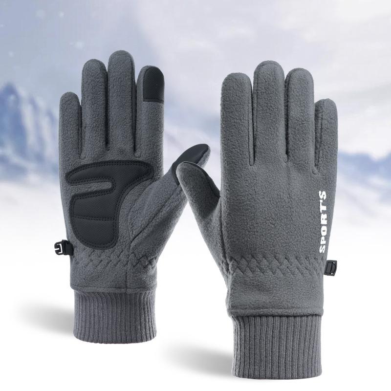 Winter Gloves Women Men Ski Gloves Fleece- Lined Thermal Warm Touchscreen Fingers Gloves Waterproof Cycling Gloves