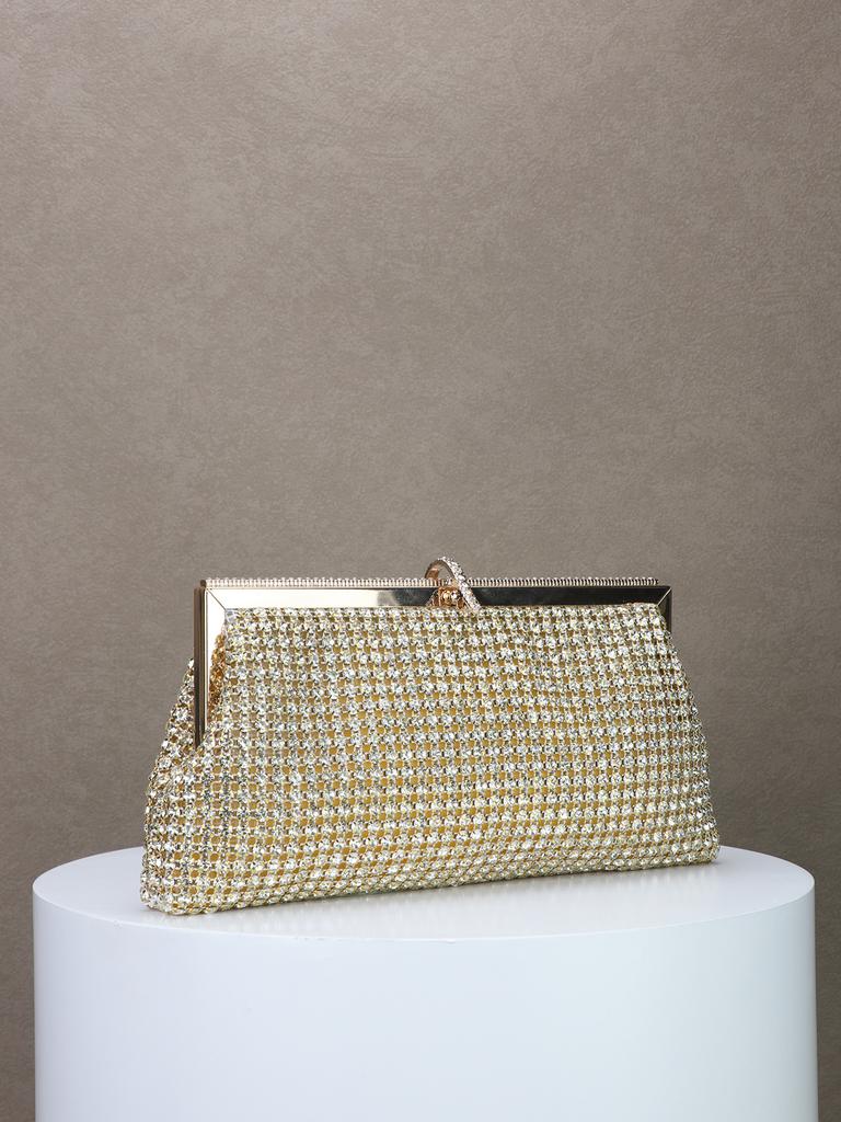 2026 Dinner bag handmade rhinestone button evening bag clutch bag banquet bag diamond dinner bag