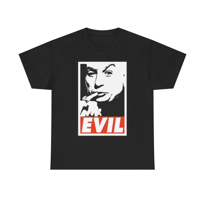Maglietta Dr Evil Austin Powers Divertente Cotone Pesante Anni '90