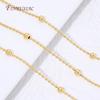 18K Gold Plated Brass Beads Chains For Jewelry Making,DIY Necklaces Bracelets Bulk Chain Accessories,Chain Fittings