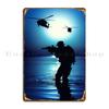 Army Soldier With Rifle Metal Sign Custom Wall Decor Wall Cave Cinema Custom Tin Sign Poster