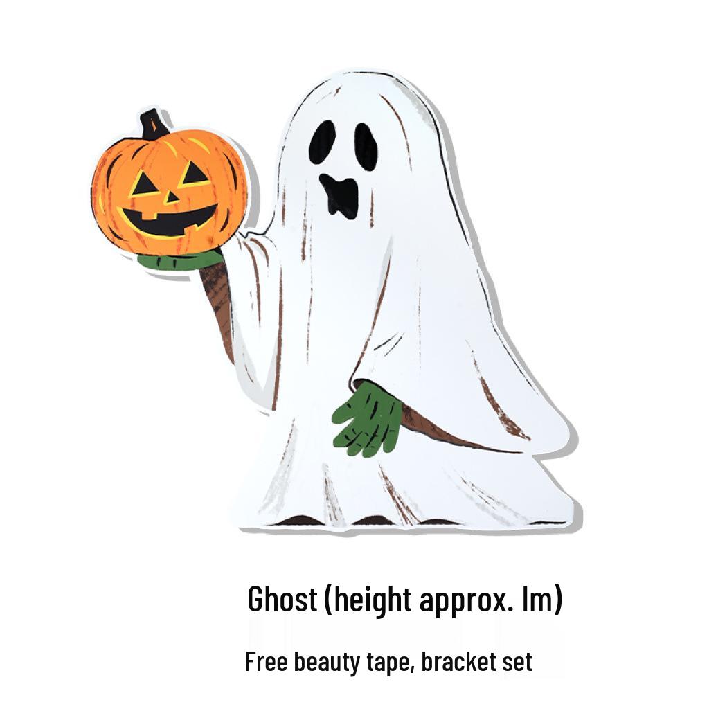 Halloween Pumpkin Theme Decorations for Shop and Bar Entrances - Background Photo Props