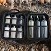 Kit de 11 tarros de especias para camping, 6 recipientes para polvo y 3 para líquidos, Premium, Portátil, Estuche rígido de EVA para