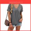 Pure Cotton Vneck Short Sleeve Tshirt For Casual Wear And Sports