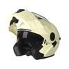 Latest DOT Approved Safety Modular Motorcycle Helmet Voyage Racing Dual Lens Flip Helmet with Rear Wing Interior Visor