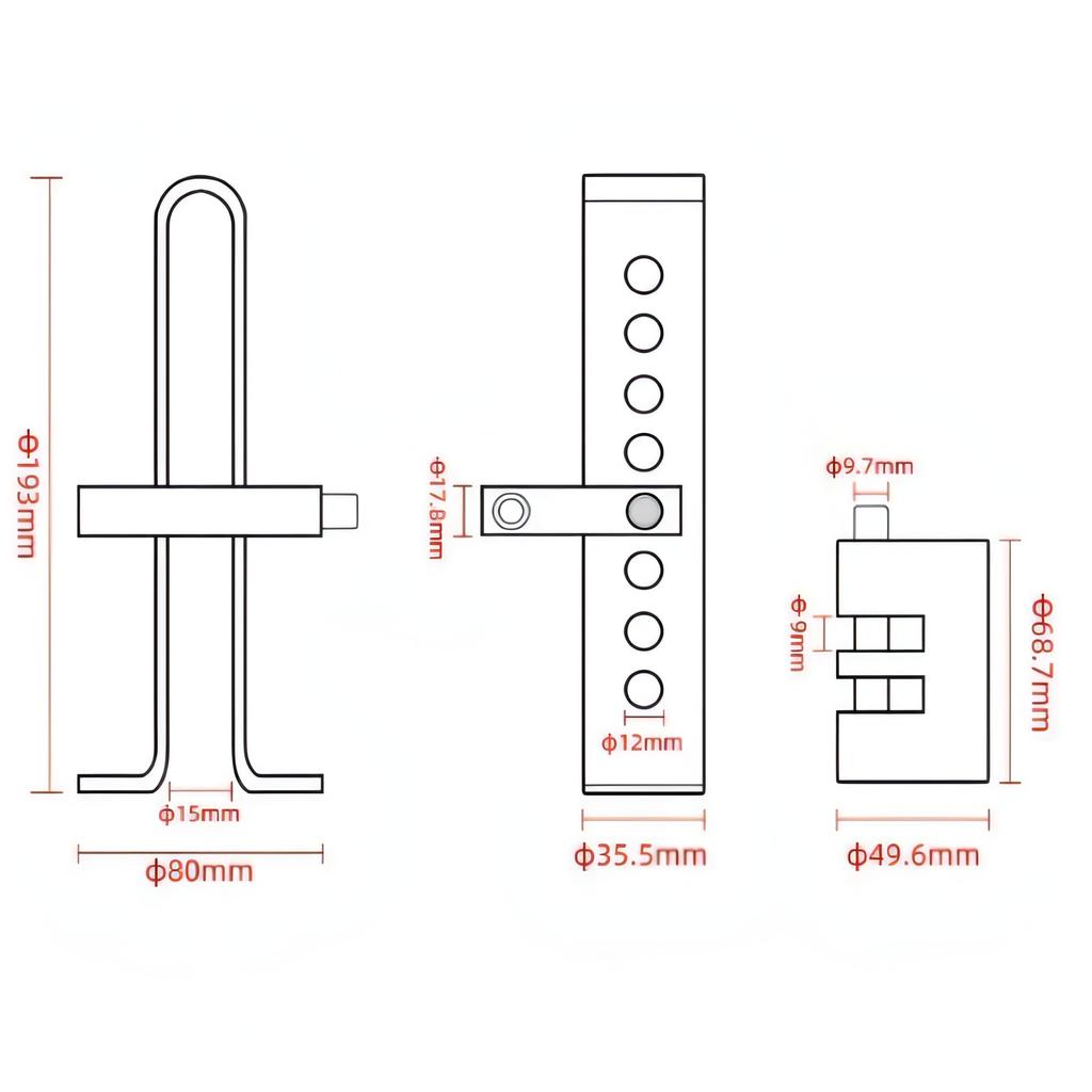 Bubulu Brake Pedal Lock for Cars and Trucks - Anti-theft Device, Pedal Fixing, Vehicle Protection, Universal Type, Easy Installation