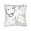 Cute GANADI Pillow Cover  Print Cushion Cover Novelty Pillow Case For Living Room Sofa
