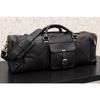 Handmade Genuine Leather Duffle Bag Large Travel Bag for Men & Women Luggage Bag Black Leather Weekender Bag Overnight Gym Bag