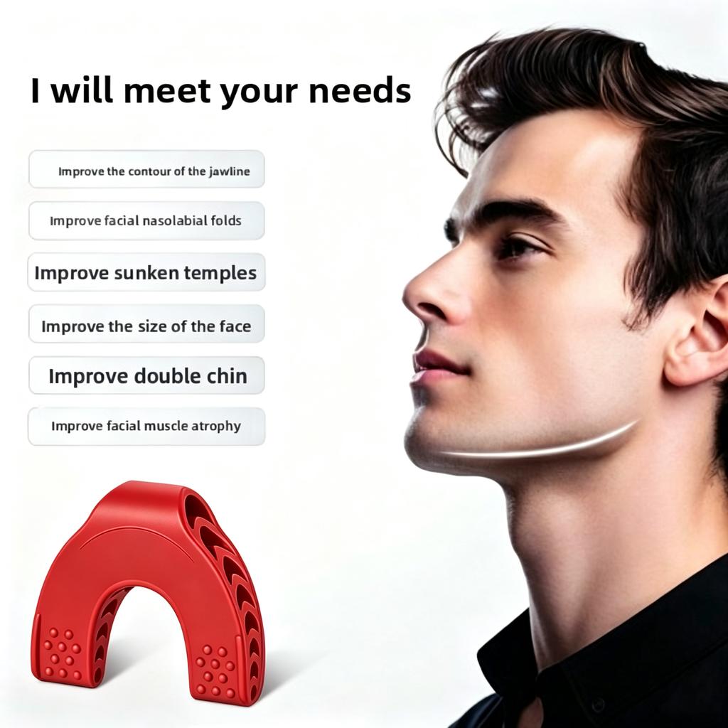 Silicone Jaw Trainer Masseter Ball for Facial Exercise & Sports Fitness