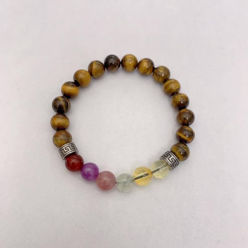 JYL TS Bracelet  Nine Purple Fire Style Brings Prosperity & Transformation Tiger eyeW 18cm венге