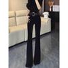 Fashionable and Elegant Flared Suit Pants for Women, 2026 Spring/Summer New High-Waisted Slim-Fit Leg-Lengthening Narrow Elastic Bootcut Pants