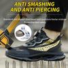 Safety Shoes for Men Steel Toe Lightweight Breathable Sneakers Anti Shock Anti-Puncture Industrial Warehouse Work Shoes Black