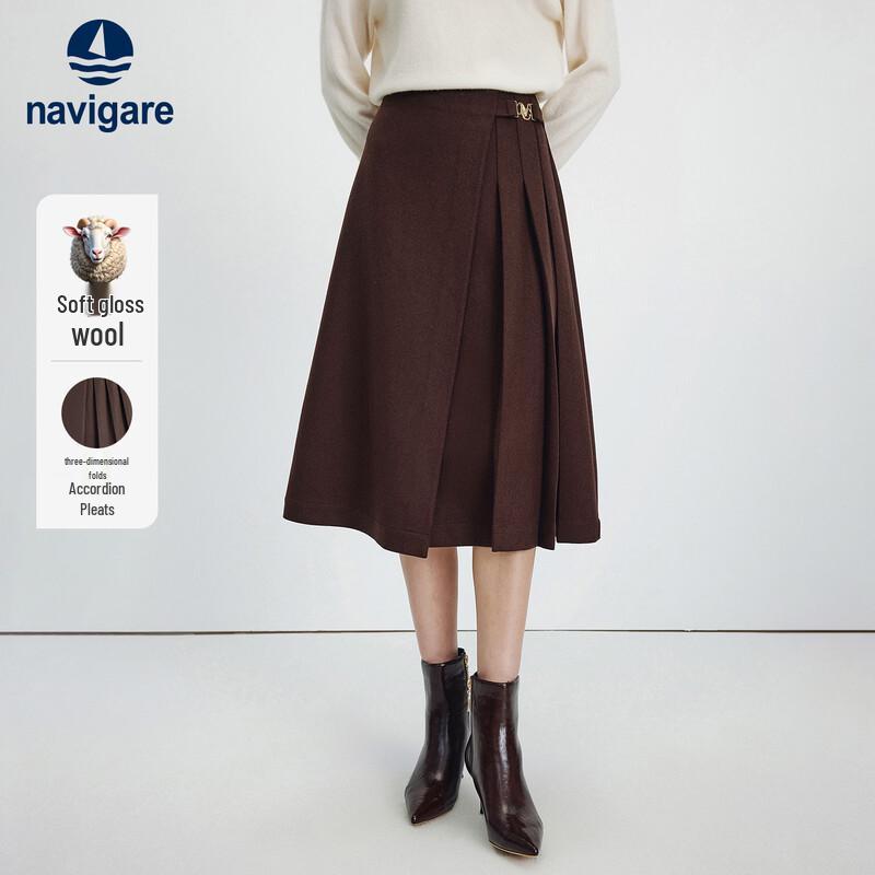 Navigare Women s Pleated A-line Skirt XXL