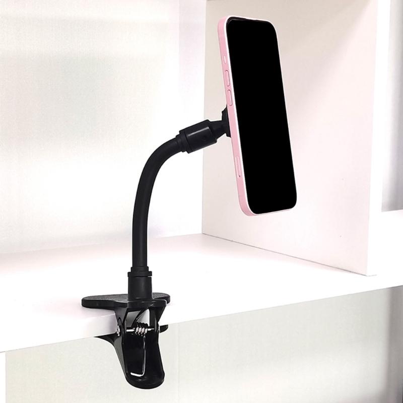 Adjustable Magnetic Phone Stand Desktop Chair Watching Support Bracket Featuring 360 Degree Rotation For Any Environment
