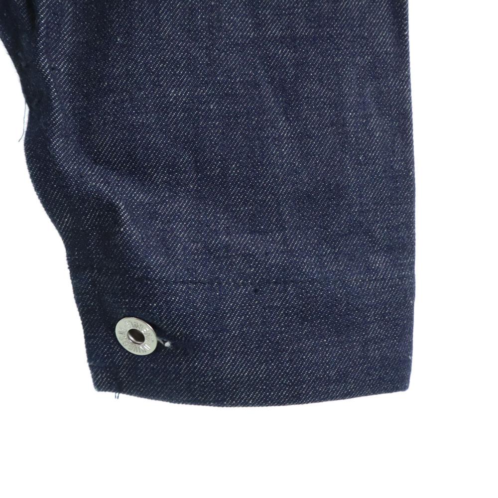 UNIVERSAL OVERALL denim Coverall L Indigo Corduroy collar Men's Used